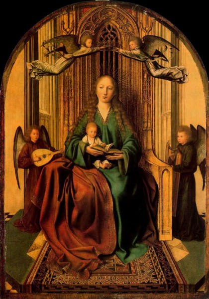 Massys Quentin 1465 1530 The Virgin And Child Enthroned 1490